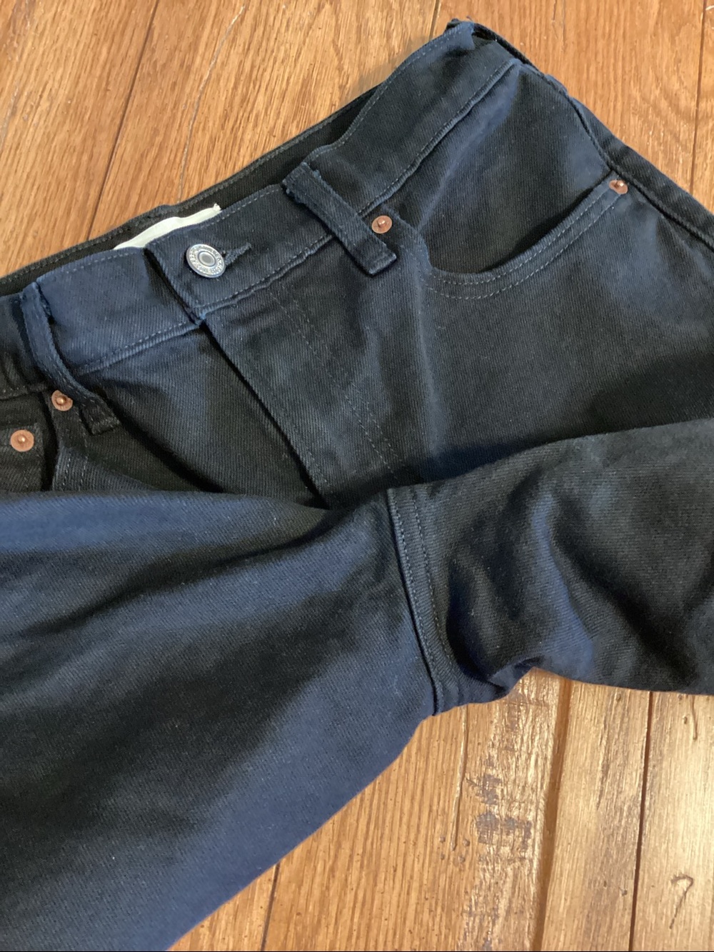 Abercrombie & Fitch black High Rise 90s Relaxed Jeans. Women’s size 27 long - Picture 12 of 14